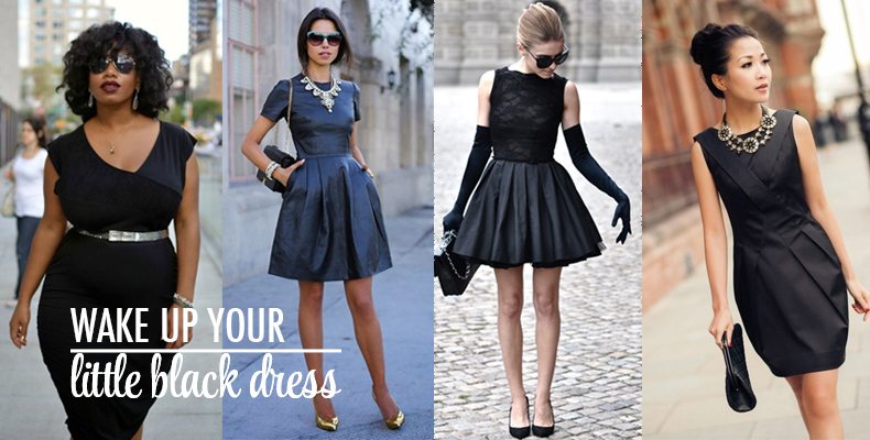 how to dress up a little black dress