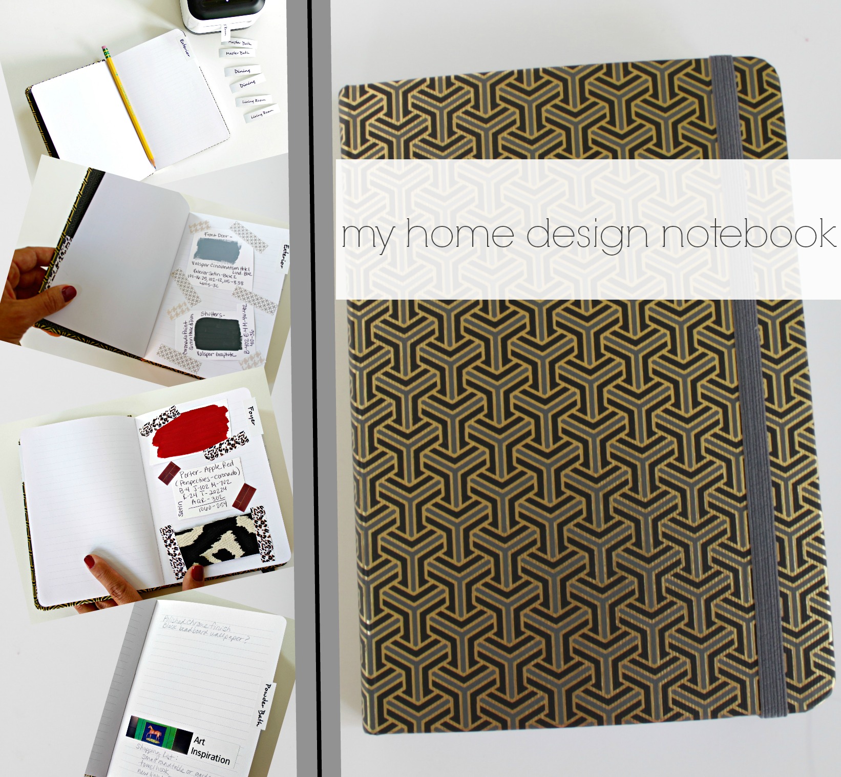 How To Make A My Home Design Book The Chic Site throughout Home Design Notebook
