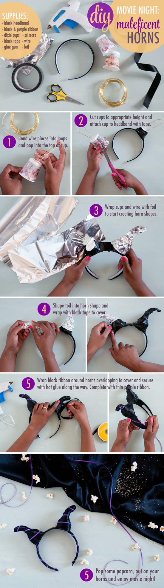 How to make Maleficent Horns at Home